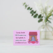 キャンディジンジャーブレッドハウスビジネスカード 名刺 (スタンド正面)