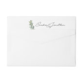 キャンディスの差出人住所周回ラベル ラップアラウンドラベル (裏面)