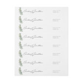 キャンディスの差出人住所周回ラベル ラップアラウンドラベル (シート)