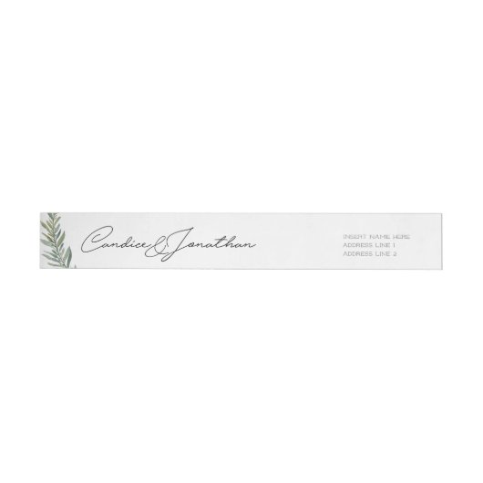 キャンディスの差出人住所周回ラベル ラップアラウンドラベル (単一)