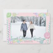キャンディスイーツクリスマスと写真 シーズンカード (正面)