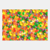 キャンディスイーツマーシュマロのグムドロップラッピング紙 ラッピングペーパーシート (正面)