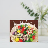 キャンディスイーツ棒つきキャンデースナックのおいしい扱い ポストカード (スタンド正面)