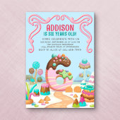 キャンディスイートガールズキャンディランド6誕生日 招待状