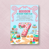キャンディスイートガールズキャンディランド7誕生日 招待状