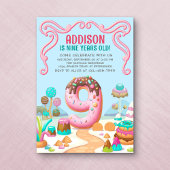 キャンディスイートガールズキャンディランド9誕生日 招待状