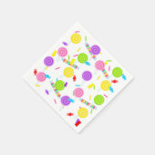 キャンディスイートトリートアンド棒つきキャンデー紙ナプキンス スタンダードカクテルナプキン (角)