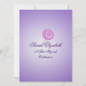 キャンディスイートバルミツワーブドウ 招待状 (裏面)