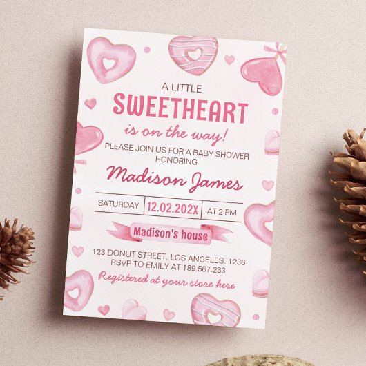 キャンディスウィートお祝いベビーシャワー 招待状