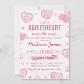 キャンディスウィートお祝いベビーシャワー 招待状 (正面)