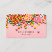 キャンディスウィート、ケーキショップ、ペストリーショップ 名刺 (正面)