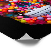 キャンディスカルバブルガムスケルトンハロウィーンキャンディー ポスター (角)