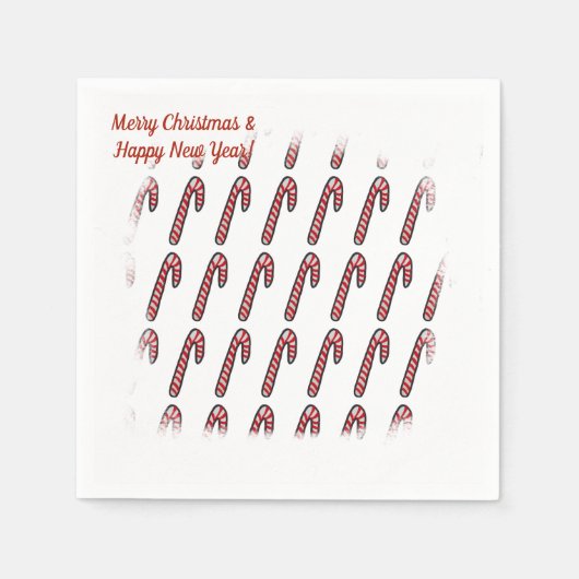 キャンディスクリスマスタイム紙ナプキンス スタンダードカクテルナプキン (正面)