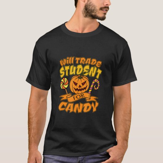 キャンディスクールの先生ハロに学生を交換する Tシャツ (正面)
