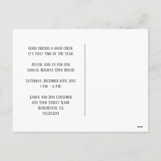 キャンディストライプのケインホリーすてきオープンハウス | シーズンポストカード (裏面)