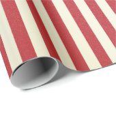 キャンディストライプのランド赤、高齢者の外観 ラッピングペーパー (ロールコーナー)