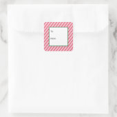 キャンディストライプのーの杖 スクエアシール (バッグ)