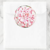 キャンディストライプのーの椿 ラウンドシール (バッグ)