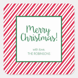 キャンディストライプのー スクエアシール