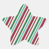 キャンディストライプグリッター 星シール (正面)