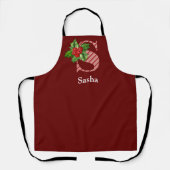 キャンディストライプケインとホリーSモノグラム エプロン (正面)