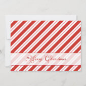 キャンディストライプケインのフレーム可能な家族写真クリスマス シーズンカード (裏面)