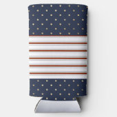 キャンディストライプケイン水玉模様セルツァークーラーボックス スリム缶クーラー (裏面)