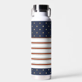 キャンディストライプケイン水玉模様 ウォーターボトル (正面)