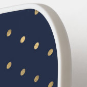 キャンディストライプケイン&水玉模様ピックボールパドル ピックルボールラケット (左詳細)