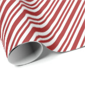 キャンディストライプケーンのカントリーレッド&ホワイト ラッピングペーパー (ロールコーナー)