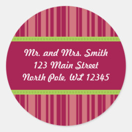 キャンディストライプケーン住所 シール – 改訂