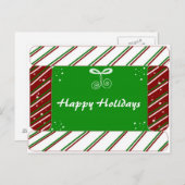 キャンディストライプケーンHOLIDAY GREETINGS シーズンポストカード (正面/裏面)