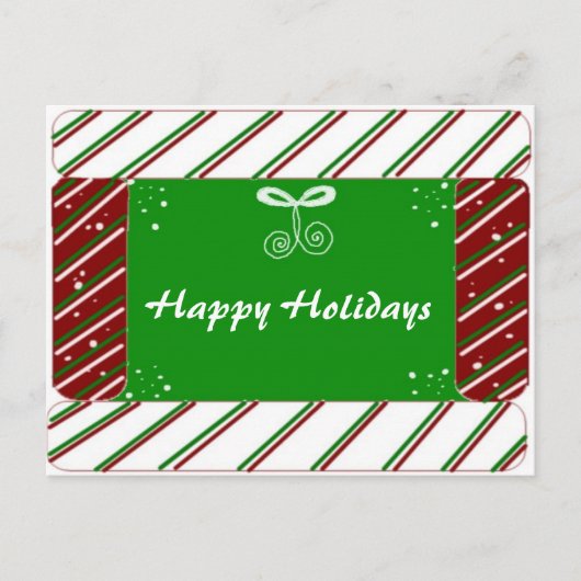 キャンディストライプケーンHOLIDAY GREETINGS シーズンポストカード (正面)