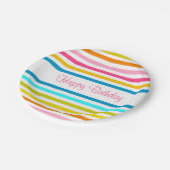 キャンディストライプサマー春スタイルシック ペーパープレート (アングル)