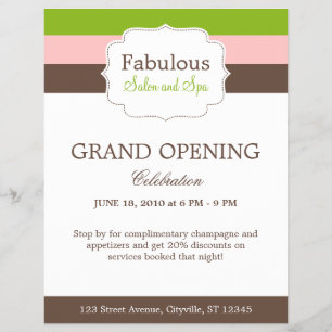 キャンディストライプズフライヤーテンプレート チラシ