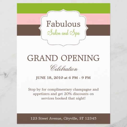 キャンディストライプズフライヤーテンプレート チラシ (正面)