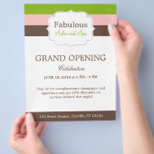 キャンディストライプズフライヤーテンプレート チラシ (手)