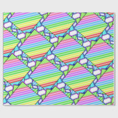 キャンディストライプタイル ラッピングペーパー (フラット)