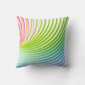 キャンディストライプパステルレインボーブライトハッピーカラー クッション (裏面)