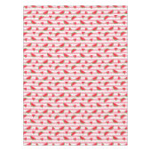 キャンディストライプーとスイカのスライス テーブルクロス (正面)