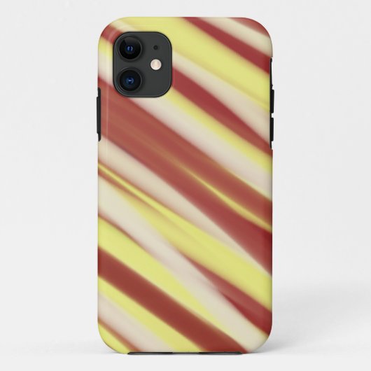 キャンディストライプーのシームレスなグラフィック Case-Mate iPhoneケース (裏面)