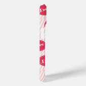 キャンディストライプーの愛ドットのパターンバレンタインデー Case-Mate iPhoneケース (裏面 / 右)