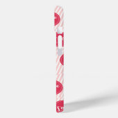 キャンディストライプーの愛ドットのパターンバレンタインデー Case-Mate iPhoneケース (裏面 / 左)