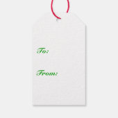 キャンディストライプーの、赤、緑、白 ギフトタグ (裏面)