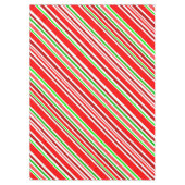 キャンディストライプーフェスティバル（赤白緑） テーブルクロス (正面)