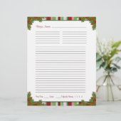 キャンディストライプーレシピバインダーインサート (スタンド正面)