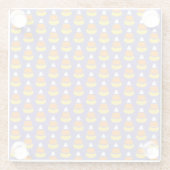 キャンディストライプー ガラスコースター (裏面)