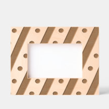 キャンディストライプ写真&水玉模様フレームピンク&ブルー