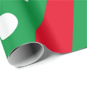 キャンディストライプ水玉模様ラッピング紙(緑) ラッピングペーパー (ロールコーナー)