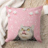キャンディスノーフレーク猫 クッション (ブランケット)